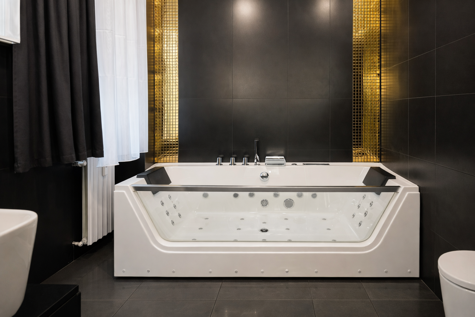 Suite Giunone - bagno con vasca idromassaggio - BERNINI Suites Roma